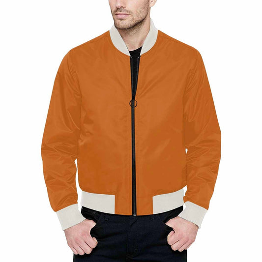 Bomber Jacket for Men, Cinnamon Brown