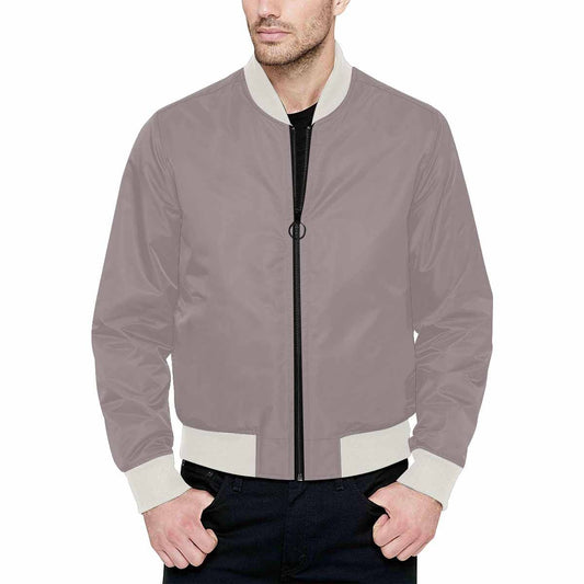 Bomber Jacket for Men, Coffee Brown