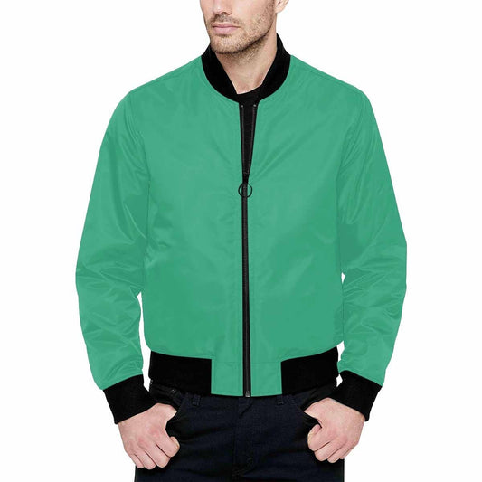 Mens Jacket, Mint Green Bomber Jacket