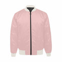 Mens Jacket, Rose Quartz Red Bomber Jacket