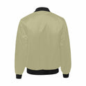 Mens Jacket, Sage Green and Black Bomber Jacket