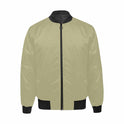 Mens Jacket, Sage Green and Black Bomber Jacket