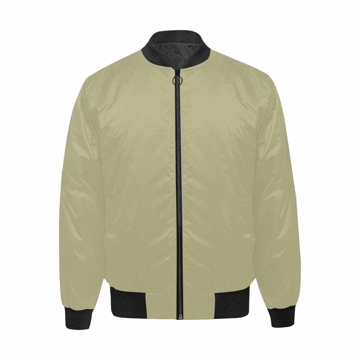 Mens Jacket, Sage Green and Black Bomber Jacket