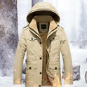 Mens Hooded Military Style Coat