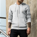 Mens Unmatched Stripes Zip Up Hoodie